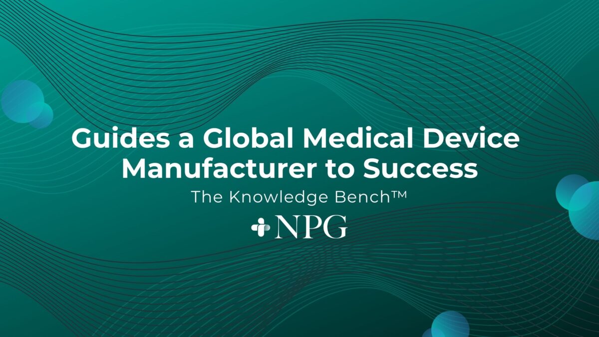 Post Image: The Knowledge Bench™ Guides a Global Medical Device Manufacturer to Success